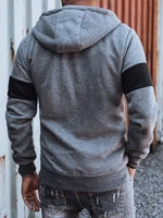 Men's zipped sweatshirt dark gray Dstreet