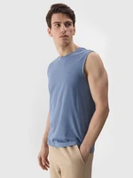 Pánsky regular tank top bez potlače - denim