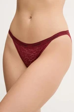 Kalhotky Calvin Klein Underwear vínová barva, 000QD5213E