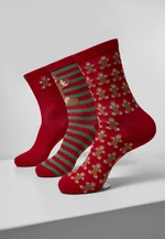 Christmas gingerbread socks - 3-pack multicolored