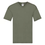 Olive Men's T-shirt Original V-neck Fruit of the Loom