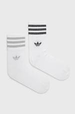 Ponožky adidas Originals (2-pack) HC9561 dámské, bílá barva, HC9561