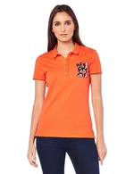 Tommy Hilfiger Polo shirt - NEW CHIARA HERITAGE STR PQ POLO SS orange