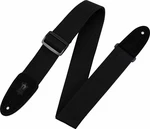 Levys MC8-BLK Classics Series 2" Cotton Guitar Strap Black