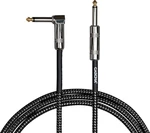 Cascha Standard Line Guitar Cable Noir 9 m Droit - Angle