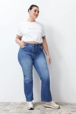 Trendyol Curve Light Blue More Sustainable High Waist Flare Jeans