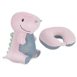 Spokey CUDDLY 2in1 Children's travel vankúšik and plush toy in one, hippo