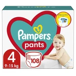 PAMPERS Pants veľ.4 9-15 kg 108 ks,PAMPERS Pants Nohavičky plienkové jednorazové 4 (9-15 kg) 108 ks - MEGA PACK