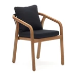 Czarno-naturalne krzesła zestaw 4 szt. Malaret – Kave Home