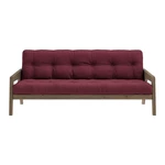 Czerwona rozkładana sofa 204 cm Grab – Karup Design