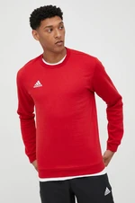 Mikina adidas Performance pánská, červená barva, s aplikací, HB0577