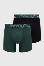 Boxerky Levi's 2-pack pánské, zelená barva