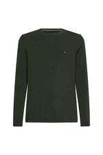 Tommy Hilfiger T-shirt - STRETCH SLIM FIT LONG SLEEVE TEE green