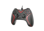 Gamepad C-TECH Theon pro PC/PS3, 2 programovatelná makro tlačítka, 2x analog, X-input, vibrační, 1,8m kabel, USB