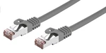 Kabel C-TECH CB-PP6F-2 patchcord Cat6, FTP, šedý, 2m