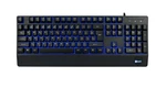 Klávesnice C-TECH KB-104BK, USB, 3 barvy podsvícení, černá, CZ/SK