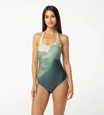 Aloha From Deer Woman's Mouthful Open Back Swimsuit SSOB AFD008