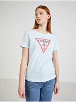 Light blue women's T-shirt Guess - Women