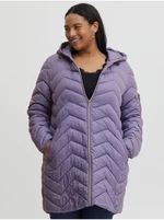 Purple women's quilted jacket Fransa - Women's