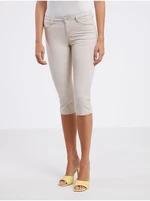 Beige ladies capri pants CAMAIEU - Ladies