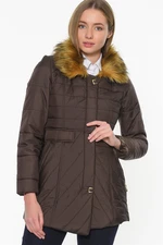 Z6430 DEWBERRY LADIES' COAT-COFFEE