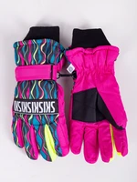 Yoclub Kids's Children's Winter Ski Gloves REN-0243G-A150