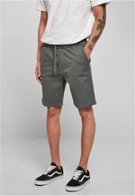 Stretch Twill Joggshorts Light Asphalt