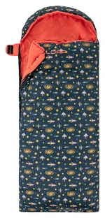 Children's blanket sleeping bag LOAP FIEMME COSMO blue/red