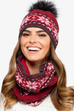 Női szett Kamea Kamea_Set_Hat&Scarf_K.19.256.21_Red