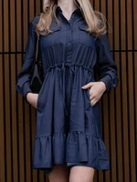 Dress navy blue LeMonada cxp1083.navy