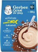 GERBER Cereal mléčná kaše kakaová Dobrou noc 230 g