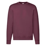 Burgundy Men's Sweatshirt Set-in Sweat Fruit of the Loom