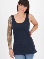 Navy blue women's tank top with pocket Alife and Kickin - Women