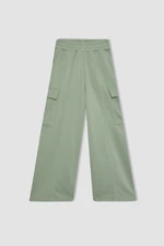 DEFACTO Girl's Wide Leg Cargo Sweatpants