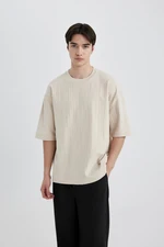 DEFACTO Loose Fit Crew Neck Short Sleeve T-Shirt