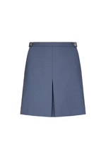 Tommy Hilfiger Skirt - GOLD BUTTON SHORT SKIRT blue