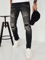 Men's Dark Grey Denim Trousers Dstreet