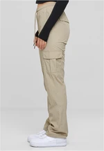 Women's Nylon Cargo Pants Concrete