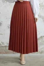 InStyle Luisa Waist Elastic Pleated Skirt - Tile