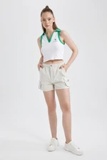 DEFACTO Coool Regular Fit Normal Waist Gabardine 100% Cotton Shorts