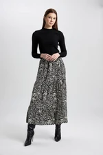 DEFACTO Patterned Viscose Maxi Skirt