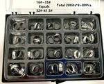 80Pcs/Box Dental Orthodontic Bands Molar Plain Band 16-35 3M 32-41.5 Quick Adaptati