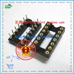 Free shipping .14P DIP14 IC socket hole round pin DIP IC socket 14 pin hole seat