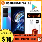 Xiaomi Redmi K50 Pro 5G Smartphone Global Rom Chinese Rom MTK Dimensity 9000 Octa Core 6.67; 120W Fast Charging 5000mAh