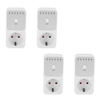 4X Countdown Timer Switch Intelligent Control Plug-In Socket Automatically Closes The Socket EU Plug