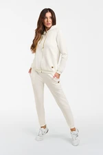 Women's long sweatpants - ecru