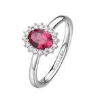 Brosway Elegantní stříbrný prsten Fancy Passion Ruby FPR75 54 mm