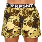 Brown and yellow men's patterned boxer shorts Represent Mike