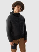 Chlapecká péřová treková bunda s výplní ze syntetického peří - černá