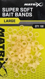 Matrix gumičky na nástrahy super soft bait bands 100 ks - large